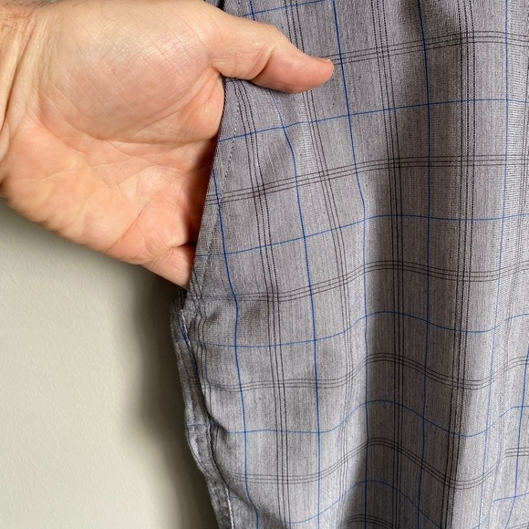 Calvin Klein Golf Men's Gray Checker Pattern Golf Shorts Flat Front Size 36 - Picture 3 of 13